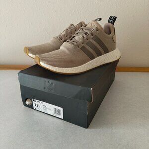 Size 11.5 - Adidas NMD R2 Trace Khaki Men's Beige Running Shoes Sneakers